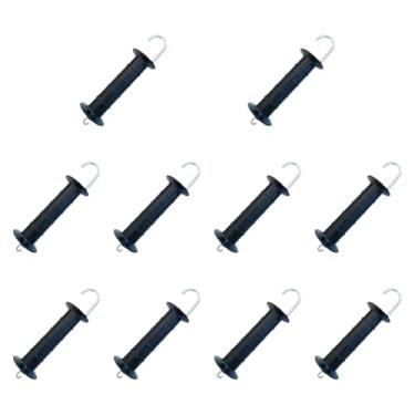 Imagem de KiBcsLic 10Pcs Maçanetas de portão de cerca elétrica com mola, maçanetas de porta de cerca para criação