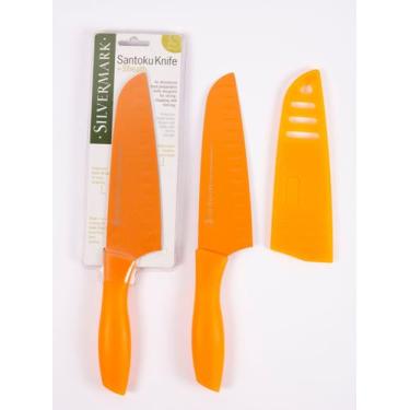 Imagem de Faca Laranja Santoku  - Silvermark