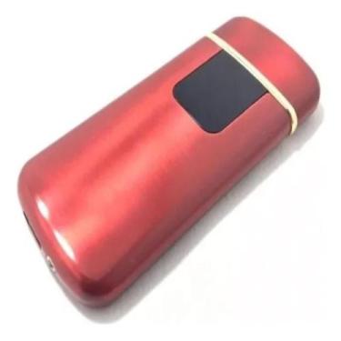 Imagem de Isqueiro eletrico bolso com entrada USB recarregavel Super Luxo Acende