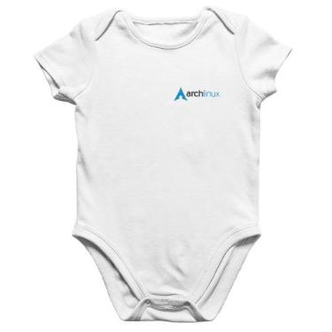 Imagem de Body Bebê Algodão Arch Linux - Foca na Moda, Branco, G