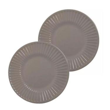 Imagem de 2un Prato sobremesa petiscos melamine plissé buffet 20cm - yangzi