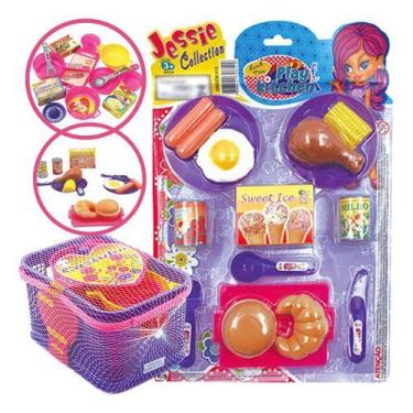Imagem de Kit Feirinha Brinquedo Meninas Comidinha Panelinhas Cozinha - Pica Pau