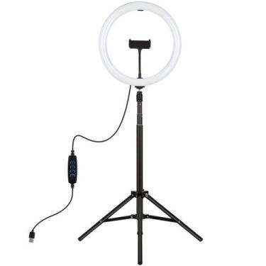 Imagem de Ring Light Profissional 11.8 polegadas - Anel de Luz 30cm com Tripé Un