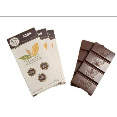 Imagem de Chocolate 50% cacau ao leite Crocante com Nibs - kit c/3 unidades de 2