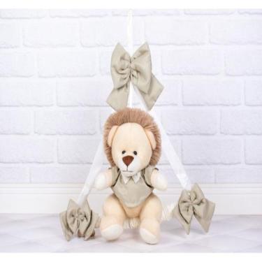 Imagem de ENFEITE DE PORTA LEÃO PROVENCE 18cm - PORTA MATERNIDADE - CKD CONFECÇÕ