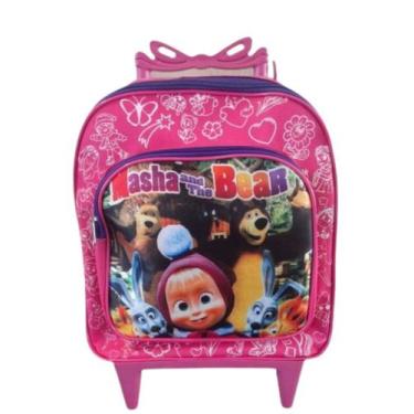 Imagem de Mochila Escolar De Rodinha Pequena Bolsa Infantil Creche Menina Person