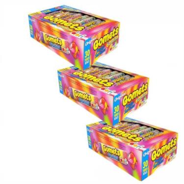 Imagem de Kit c/ 3 Display 30un Goma Tubo Frutas Jujuba 32g - Dori
