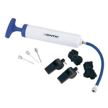 Imagem de Kit Apito Bomba Bola Futebol Sport Nautika + 3 Bicos