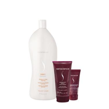 Imagem de Kit Senscience Purify Shampoo Intensif Máscara Mostuire Leave-in (3 pr