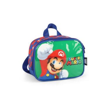 Imagem de Lancheira Térmica Escolar Porta Lanche Super Mario Bros - Luxcel, Verd