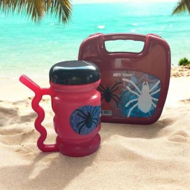 Imagem de KIT Lancheira Infantil e Garrafa Copo Agua Canudo Desenhos - Panamby, 