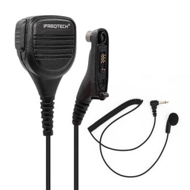 Imagem de Microfone de ombro APX6000 com tubo acústico de 3,5 mm compatível com rádios Motorola APX6000 APX7000 APX8000 APX 900 XPR6350 XPR6550 XPR7350 XPR7550e PMMN4024A PMMN4025A Microfone de alto-falante
