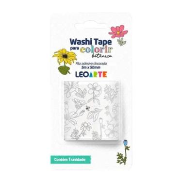 Imagem de Washi Tape Colorir Botanico 50mmx5m - Leonora