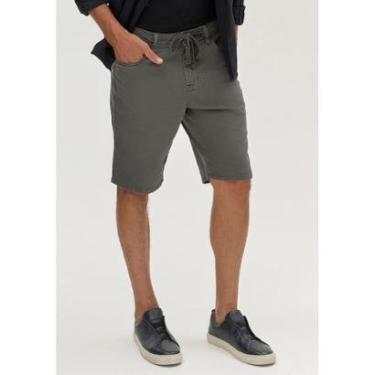 Imagem de Bermuda Hangar 33 Sarja Reta com Cadarço Masculina-Masculino
