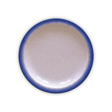 Imagem de Prato Raso Rústico Azul em Porcelana 28 cm Tramontina Azul, Azul