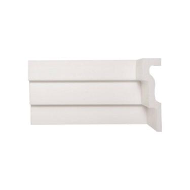 Imagem de Kit com 30 Barras Rodateto de Poliestireno 12cm X 30mm Liso 60m Branco