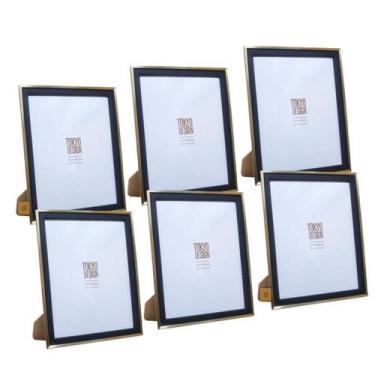 Imagem de Kit c6 Porta Retrato Paspatur Foto 15x20cm Mdf Minimalista - MktPlace,