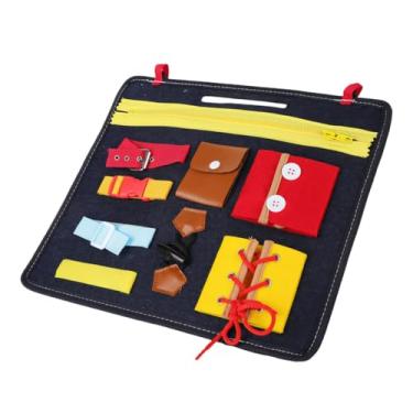 Imagem de Maleta de Atividades Montessori Brinquedo Educativo com mais 10 Atividades Azul Marinho