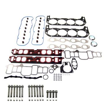 Imagem de DNJ Hgb3174 Conjunto de Junta de Cabeçote com Kit de Parafuso de Cabeçote para 1996-2000 Chevrolet C2500 7.4L 454Cid V8 Ohv