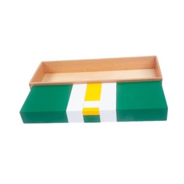 Imagem de YWJLQH Cubo Montessori para Aprendizagem, Blocos de Construção Educacionais para Crianças, 42.6x15.6x5cm