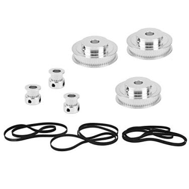 Imagem de Roda Síncrona de 20/60 Dentes Roda Síncrona de 20 Dentes Kit de Roda Síncrona de Liga de Alumínio para Transmissão Mecânica Peças de Impressora 3D 3pcs Correia Dentada