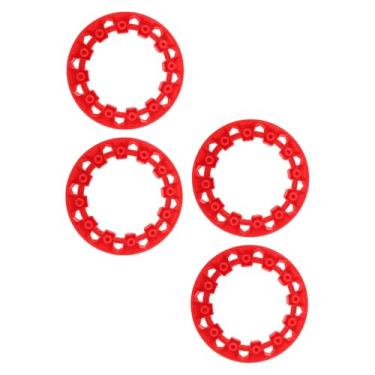Imagem de Guarnição do Cubo Roda de ATV de 7 Polegadas, 4 Unidades de Plástico Universal Anti Arranhões Go Kart Wheel Rim Hub Protection Cover para Pneus de 7 Polegadas Com Cor Vibrante
