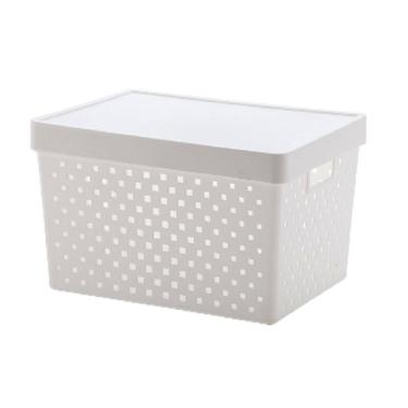 Imagem de Cesto Organizador Paramount Branco 39x29x24cm Plástico