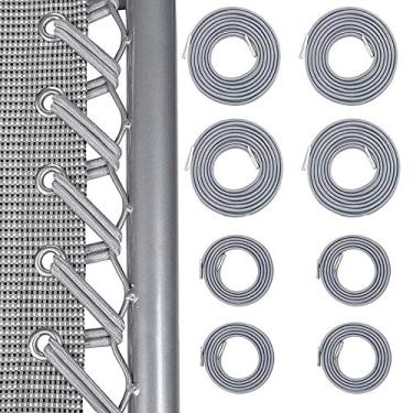 Imagem de SunnyZoo Cabos de substituição profissional para cadeira de gravidade zero (4 cabos), ferramenta de reparo reclinável de gravidade zero para espreguiçadeira, cordão de cadeira elástica (cinza-8
