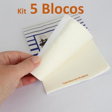 Imagem de Kit 5 blocos de lenço para limpeza de lentes câmera e óculos - bloco 5