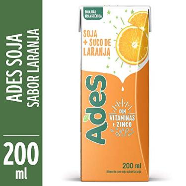 Imagem de Bebida a Base de Soja Sabor Laranja 200ml Ades