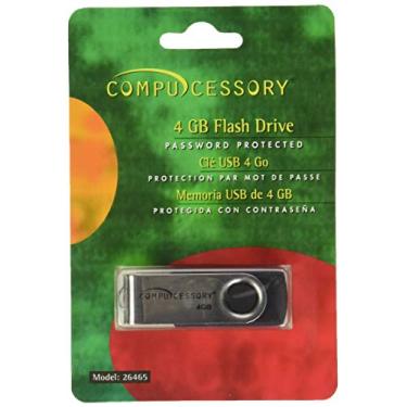 Imagem de Compucessory Unidades Flash Usb Protegidas Por Senha Ccs26465, Compactas, Pretas Compactar Preto
