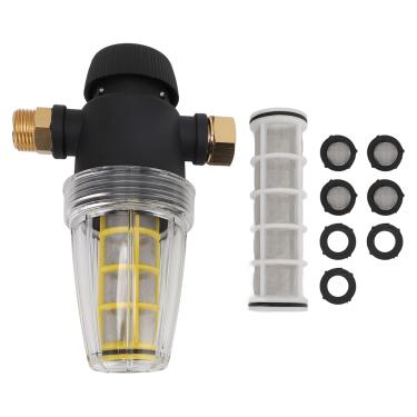 Imagem de A Fixação do Filtro de Mangueira, Tela de 40 Malha, Construção de Latão, Lavadora de Energia de Limpeza Ao Ar Livre Com Conectores de 3/4 Pol, Instalação Fácil, Filtro Embutido