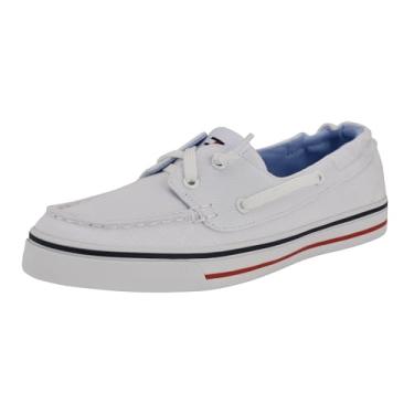 Imagem de Tommy Hilfiger Sapato náutico feminino Oimate, Branco, 35