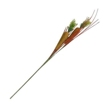 Imagem de Pick Decorativo de Páscoa - Cenoura Verde e laranja - 66cm - 1 unidade