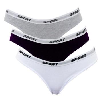 Imagem de Kit 10 Calcinhas Algodão SP84 Sortidas - QLC SPORT, GG, Sortido