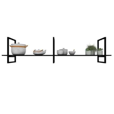 Imagem de Prateleira Suspensa Industrial Teto Cozinha nichos para cozinha nicho 