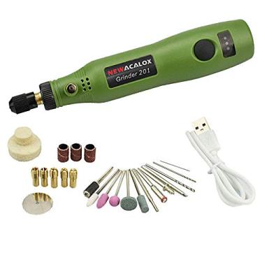 Imagem de Baoblaze Moedor Elétrico Conjunto de Ferramentas de Broca Rotativa Moagem , Verde