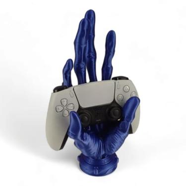 Imagem de Suporte Controle Mesa Videogame Ps3 E Ps4 Xbox Alien 6 Dedos (Azul)