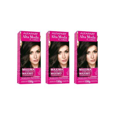 Imagem de Coloraçao Alta Moda 3.0 Castanho Escuro 150G-Kit C/3Un