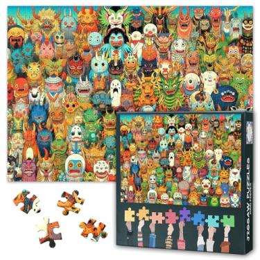 Imagem de 1000-Piece Japanese Monster Jigsaw Puzzle - Yokai, Folklore Creatures, and Mythical Beings in Manga-Style Comic Art - Detailed Puzzle for Adults, Anime Fans, and Collectors 50x70cm