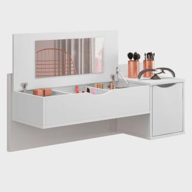 Imagem de Penteadeira Camarim Suspensa Blush Branco Móveis Albatroz