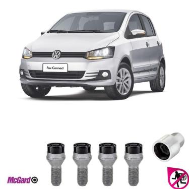 Imagem de Kit Parafuso Trava Antifurto Roda Vw Fox Original Preto