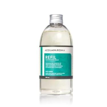 Imagem de Refil de Óleo Difusor de Aromas Acqua Aroma, Chá Verde, 500ml, para Difusor de Varetas