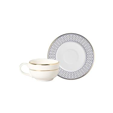 Imagem de Conjunto Alleanza de 6 Xicaras Café c/pires Filetada Acanthus Azul