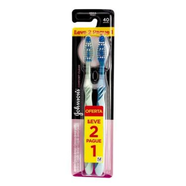 Imagem de Escova Dental Reach Comfort Clean Média Leve 2 Pague 1 - Johnsons