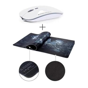 Imagem de BDNET, Mouse Bluetooth + Mouse Pad Extra Grande P/Notebook