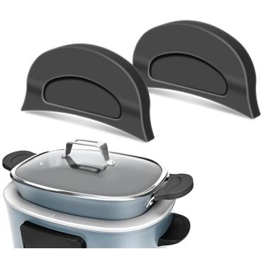 Imagem de Capa de silicone para panela elétrica Ninja Crockpot, para Ninja Foodi Possiblecooker Pro, capa de alça de silicone, manga, suporte, luva, aderência, acessórios de cozinha, resistente ao calor, chega