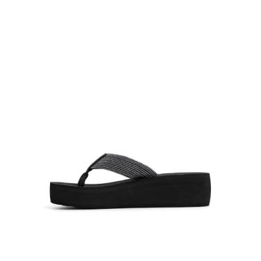 Imagem de Roxy Chinelo feminino Play Day, Preto metálico, 34