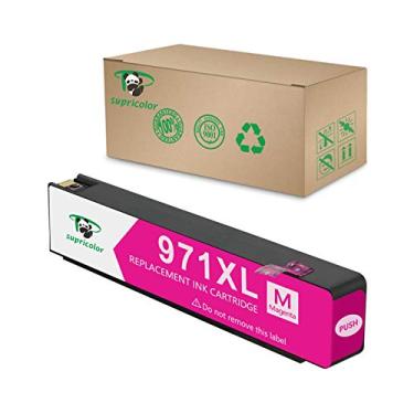 Imagem de Cartuchos de tinta de reposição 970xl 971xl, Supricolor 970 971 tinta com chip V8 compatível com Officejet Pro X576dw X476dw X476dn X451dn X451dw X551dw, 1Magenta, 1Magenta