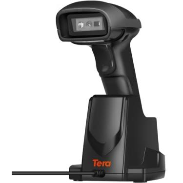 Imagem de Tera Scanner de código de barras sem fio 1D 2D QR com base de carregamento USB leitor de código de barras portátil scanner de detecção automática scanner de precisão rápida, HW0005